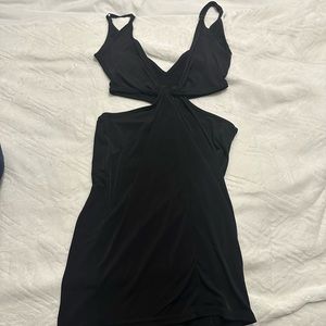 MISGUIDED Black Cutout Dress